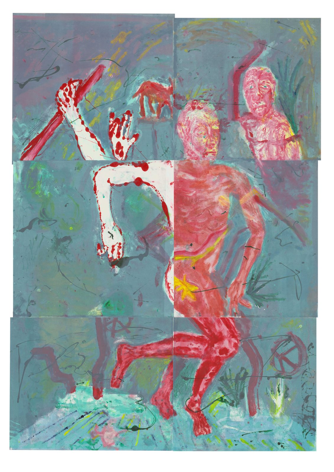 Mono-print on paper
