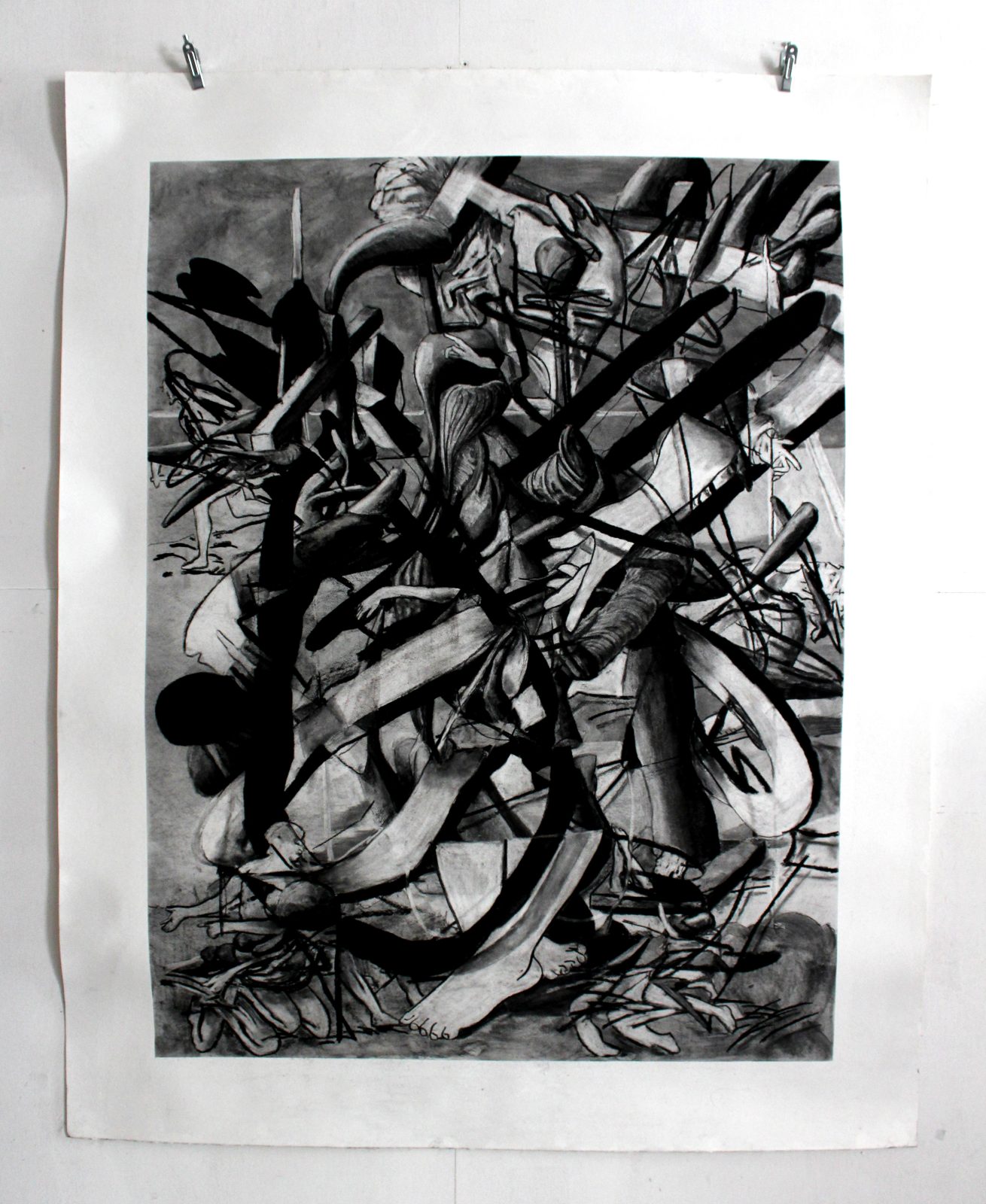 charcoal on paper