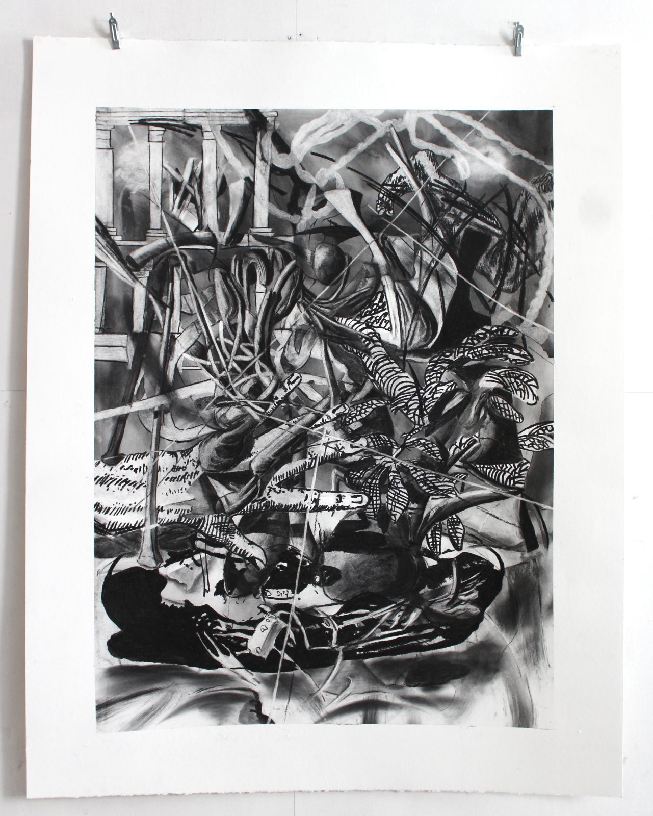 charcoal on paper