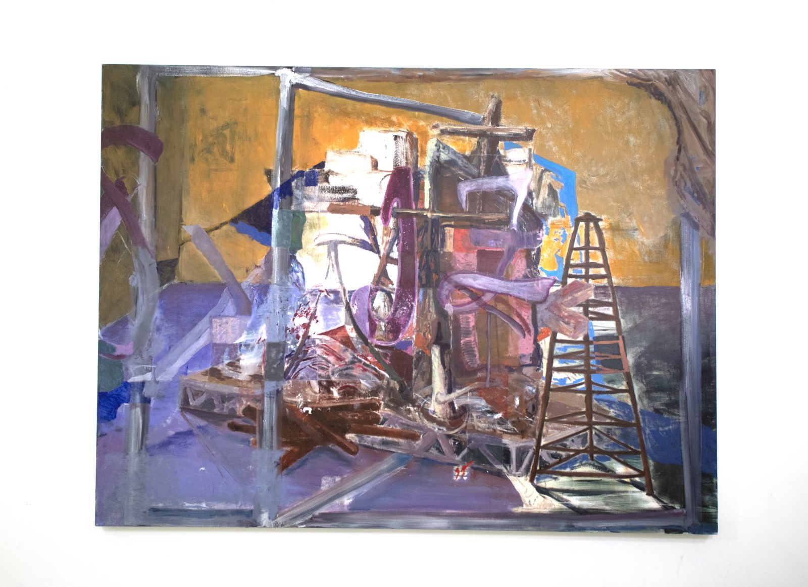 Oil paint on canvas
