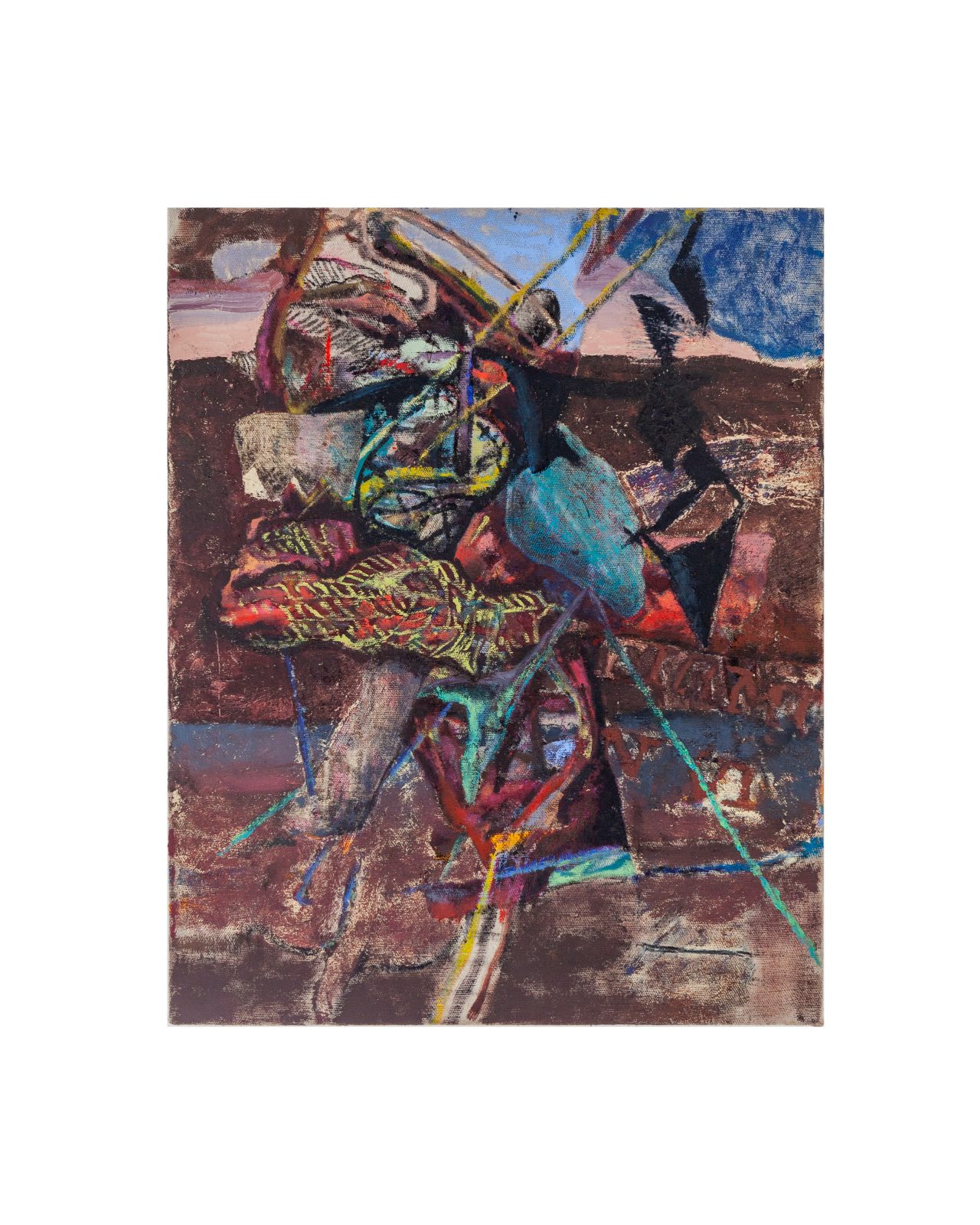 oil paint on linen