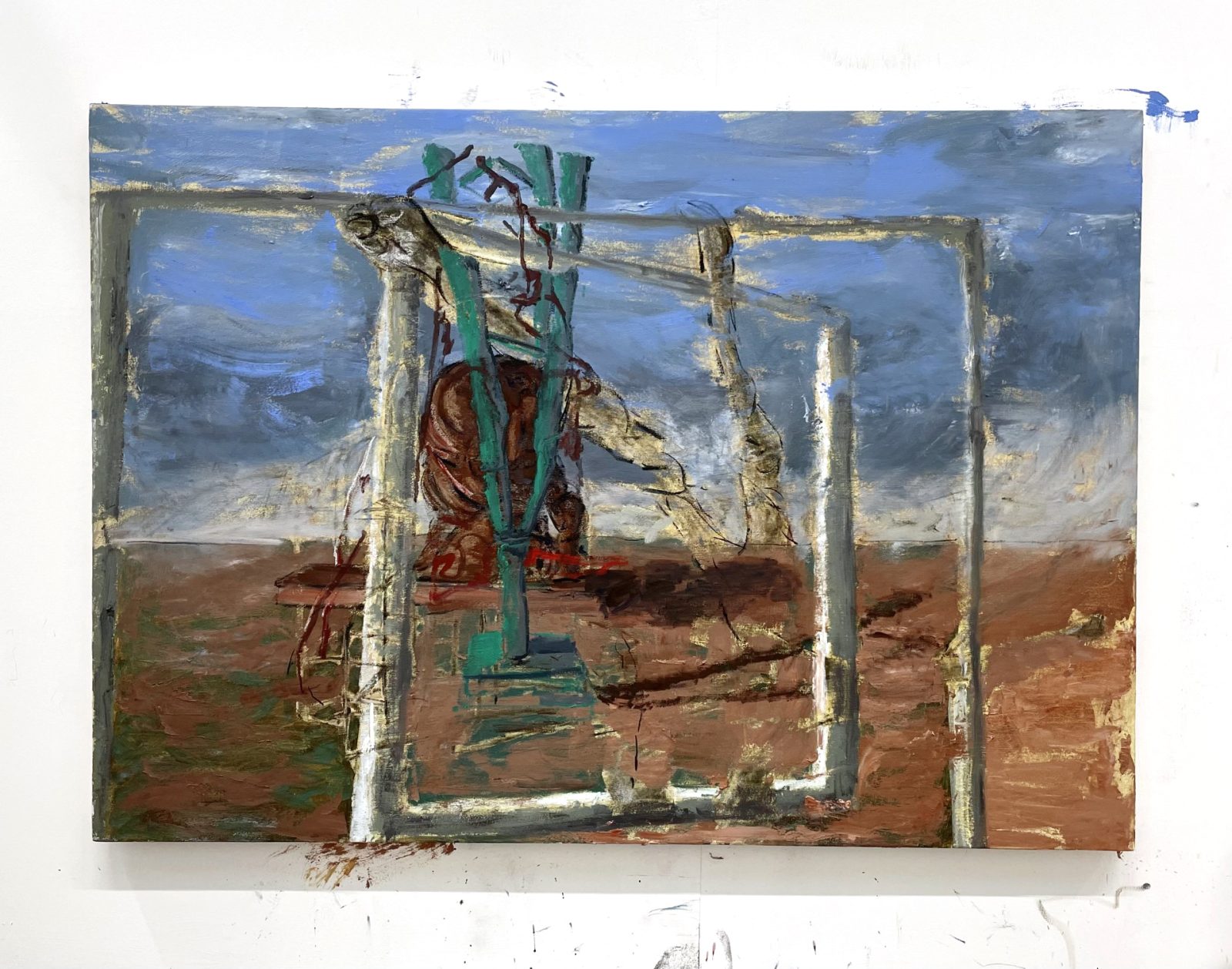 Oil paint on canvas