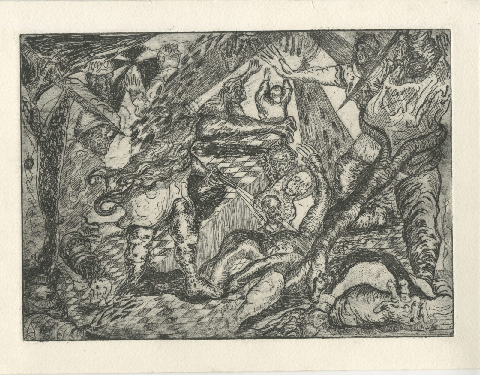 soft ground etching on paper