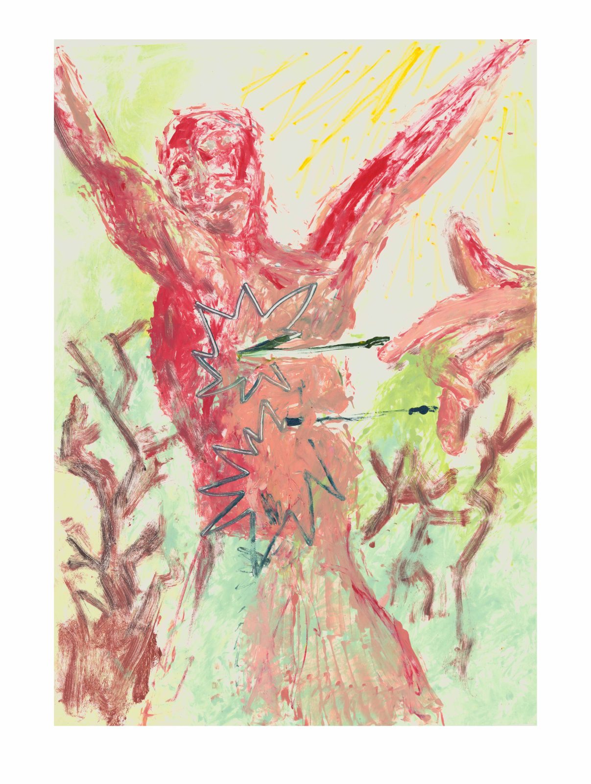 Mono-print on paper
