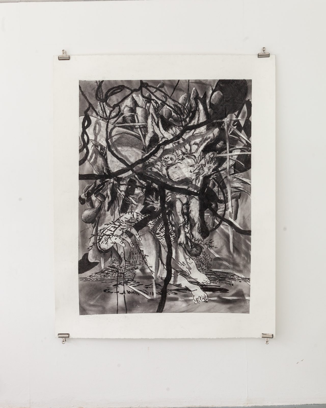 charcoal on paper